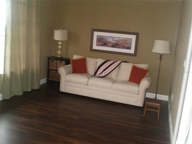 Den with sofa bed and ensuite bathroom