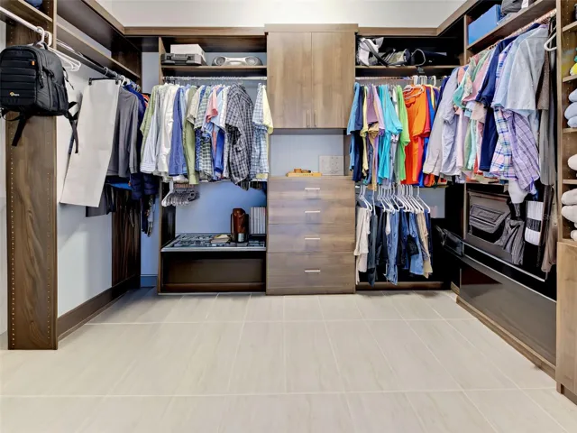 Custom walk-in closet