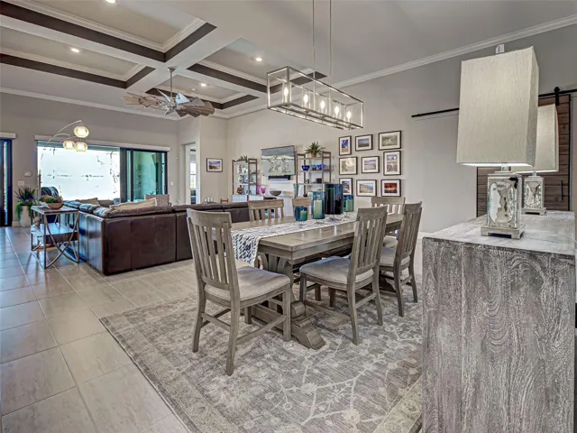Spacious gathering area