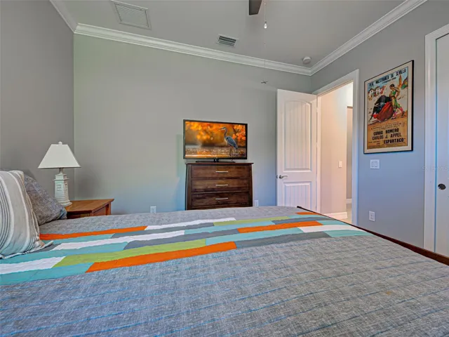 Featuring a built-in closet