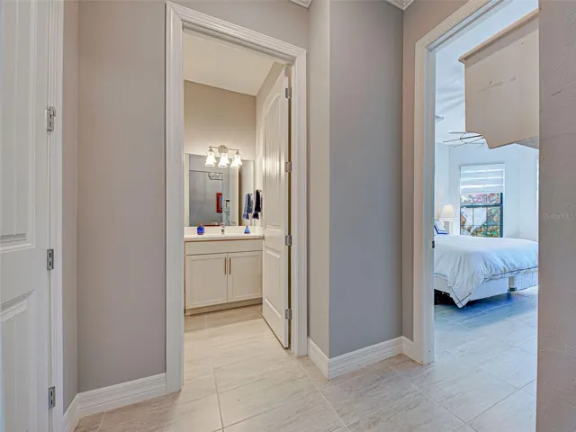 Adjacent full bathroom