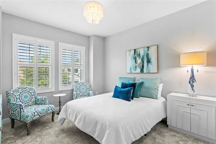 Nicely appointed secondary bedroom