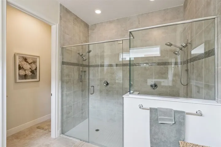 Owners walk-in shower