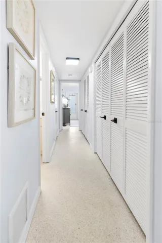 Hallway from Living Room to Bathroom and Primary Bedroom