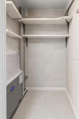 Outside Storage Closet by back door 6' W x 3' D