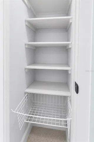 Hall Closet 2' W x 3'6" D