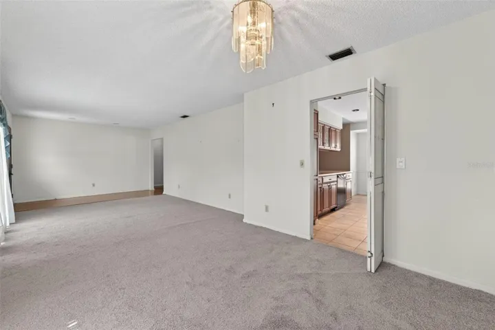 Combination Living Room and Dining Room