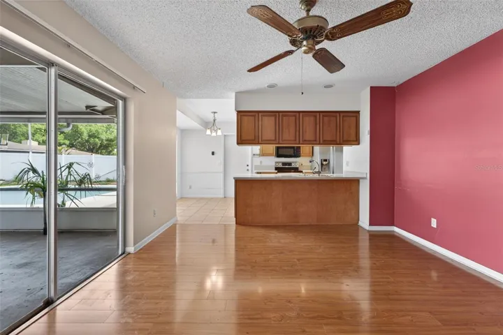 Warm Flooring in Family Room