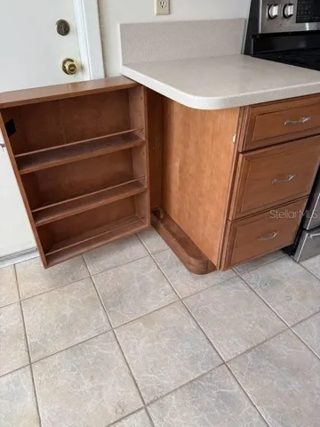 Built in Spice Rack in Cabinet