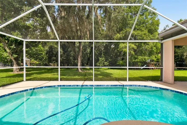 Newly resurfaced pool with new pool tile