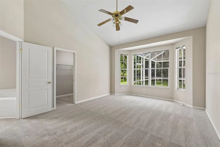 Primary Bedroom with bay window