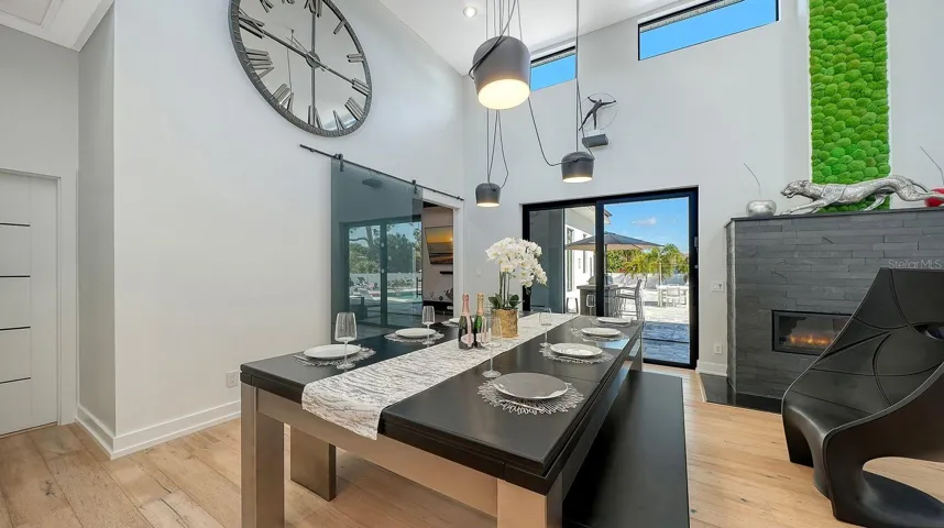 Pool Table converts to dining
