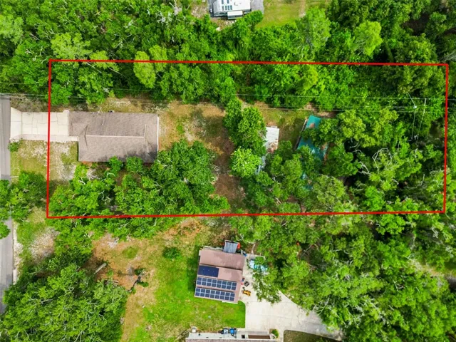 This aerial shows both adjacent parcels (the home is not included with the parcel its available for sale o Quail Ln)