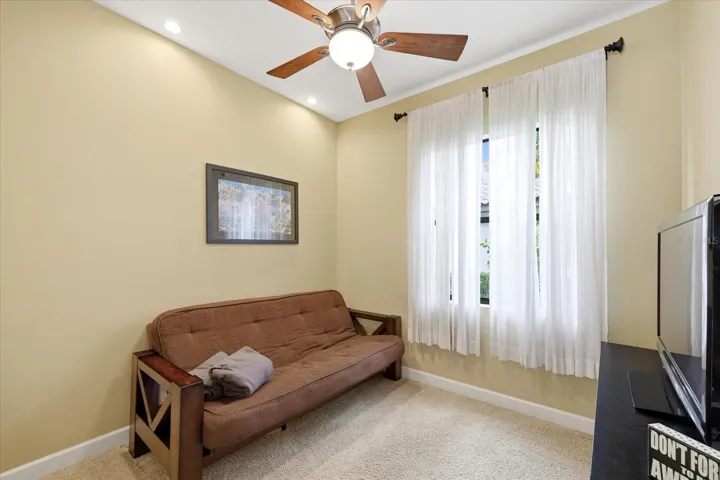 Ground floor guest bedroom with closet