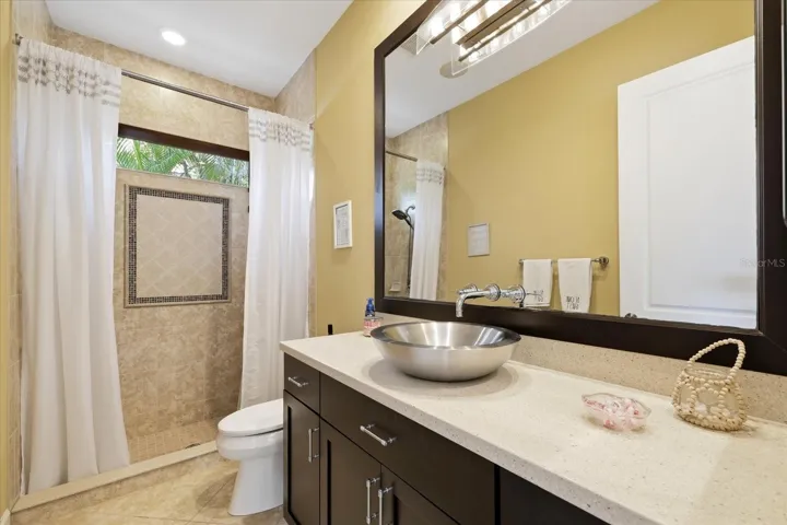 Guest bathroom and pool bath