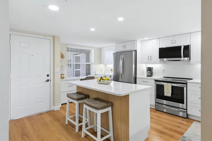 Kitchen island and cabinets