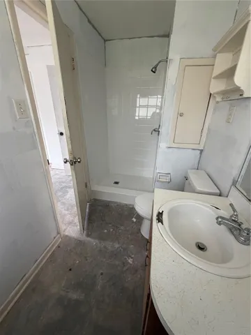 Primary bathroom with new shower installed last week