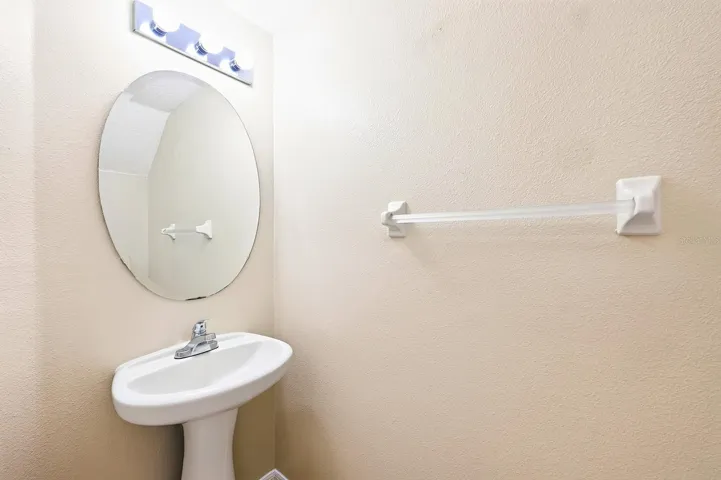 Convenient main floor half bath.