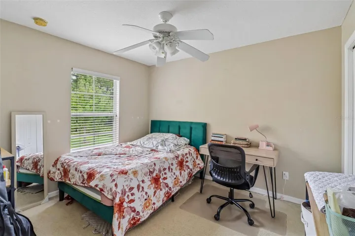 Bedroom 2 has a ceiling fan