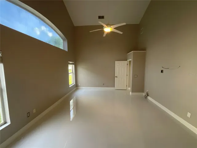 Primary Bedroom with High Ceilings