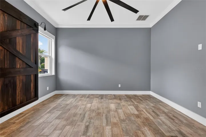 Primary suite affords privacy from the guest bedrooms ~