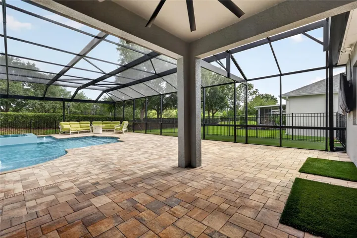 Covered lanai ~ pool area