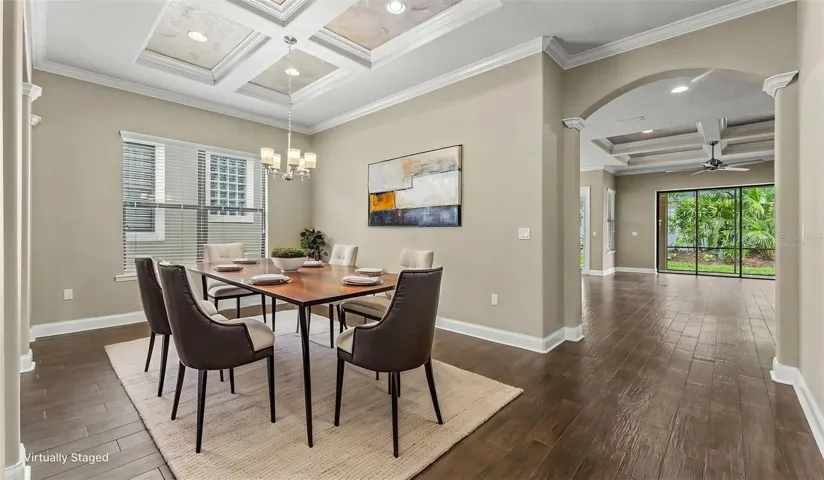 *virtually stagedformal dining room