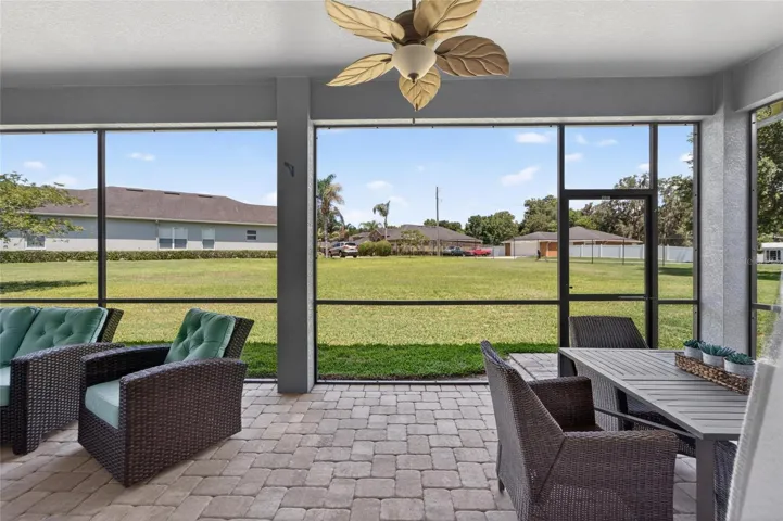 Covered and Screen in with Pavers Lanai