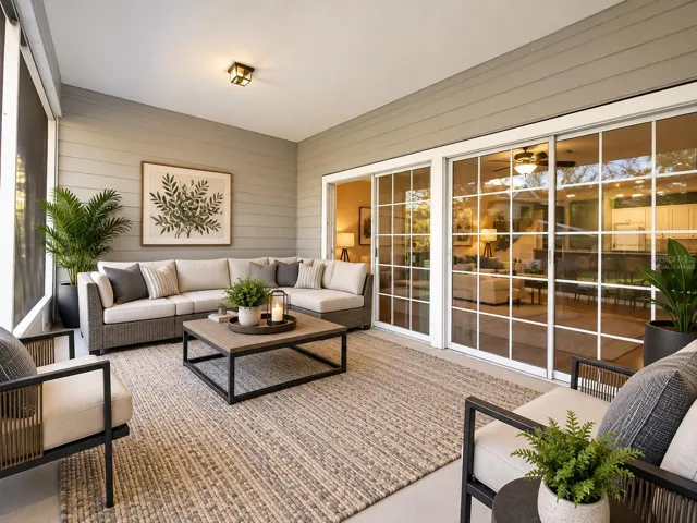 Virtually Staged Patio