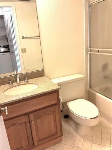 Hall Bath with tub-shower combo