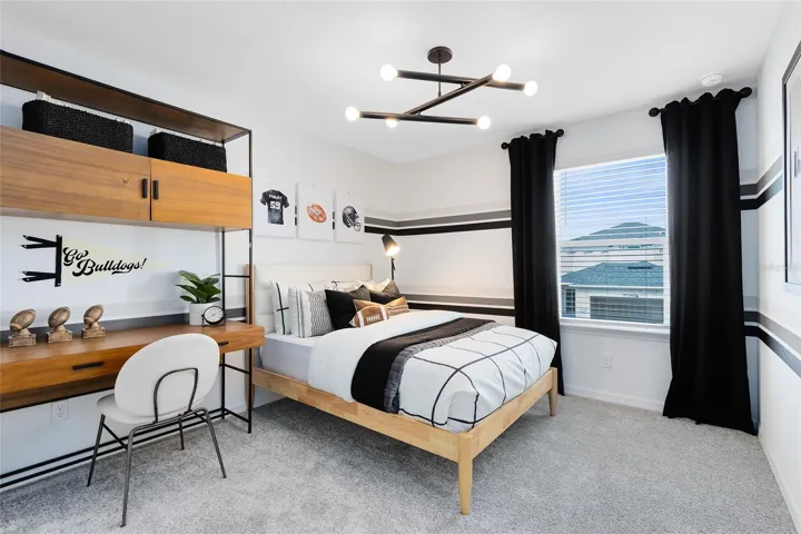 Model Home Design Only. Pictures and furnishings are for illustrative purposes only. Elevations, colors and options may vary. Furniture is for model home staging only.