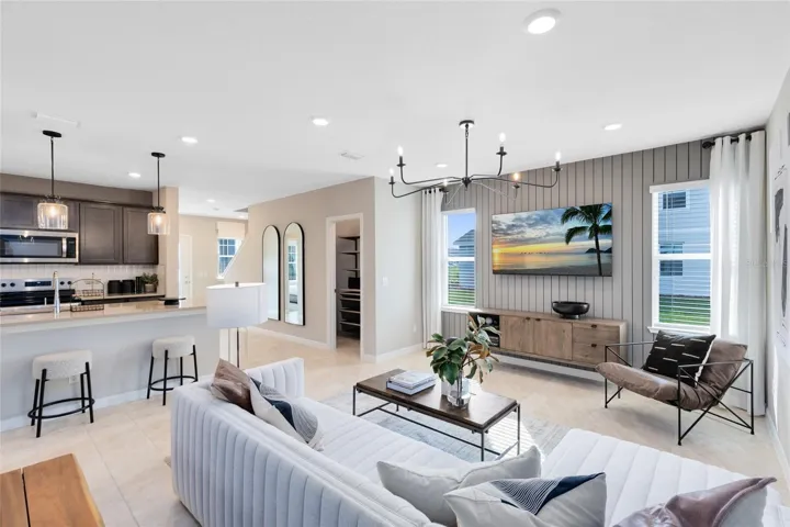Model Home Design Only. Pictures and furnishings are for illustrative purposes only. Elevations, colors and options may vary. Furniture is for model home staging only.