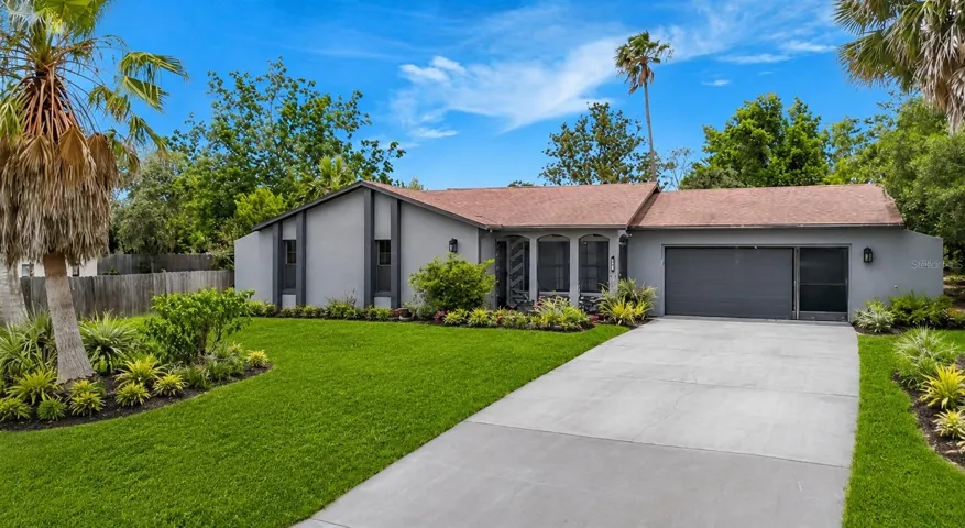 This is also the front of a house with the proposed landscaping done