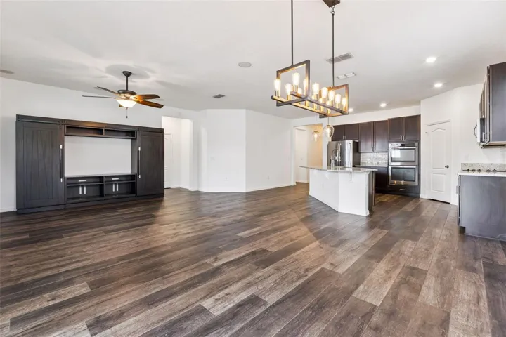 Dining Room, Living Room & Kitchen