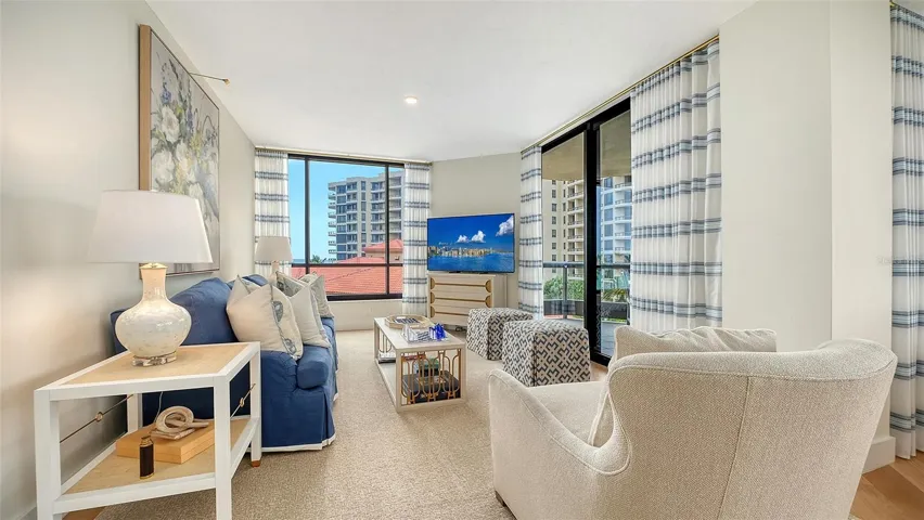 What a cozy area to curl up with a good or  sneak away to watch a game with your buddies !