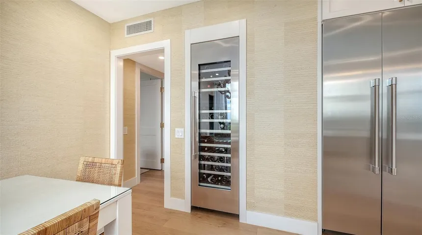 The whole family can gather in That's gorgeous chef's kitchen for those casual evenings