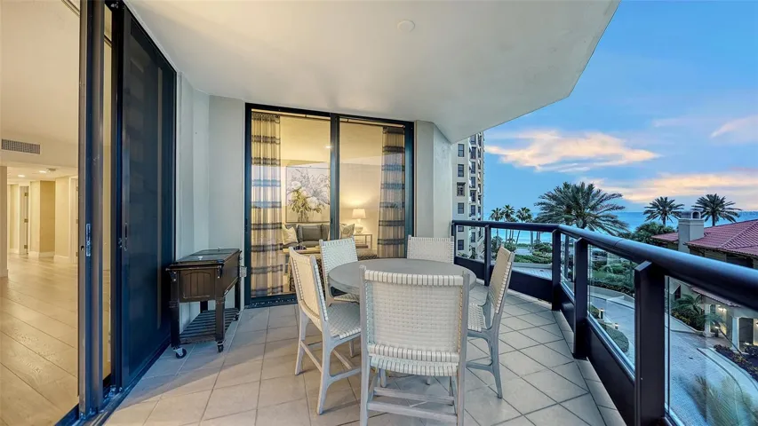 The spacious terraces has access points from the media room or the grand  luxurious great room
