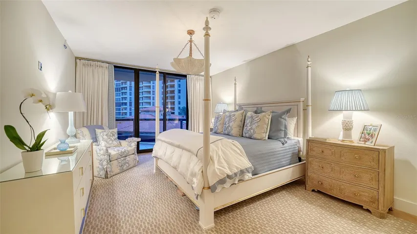 The primary suite exudes serenity sophistication &amp; elegant relaxation !