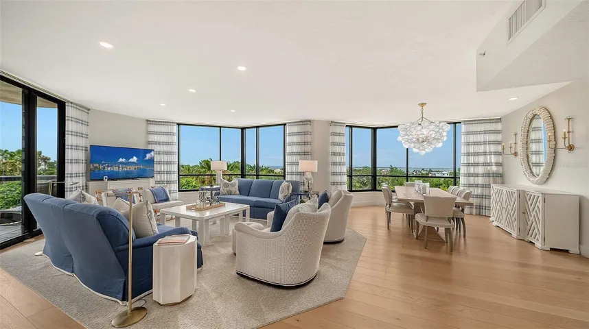 The spacious Great room is the anchor for family fun!