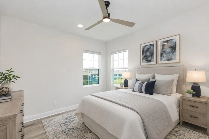 Virtually Staged Bedroom 5 Upstairs