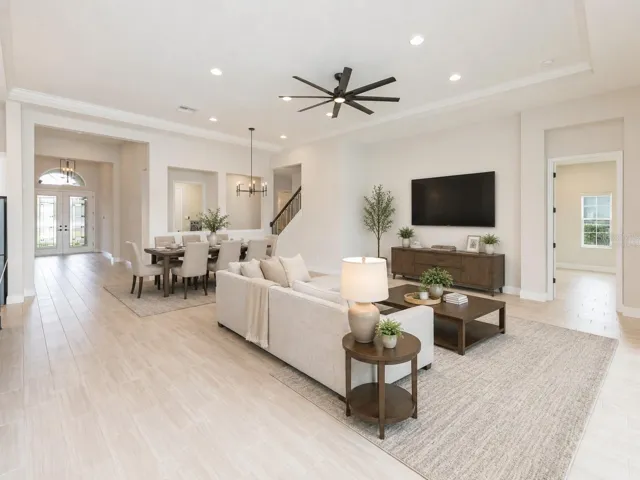 Virtually Staged Living Room