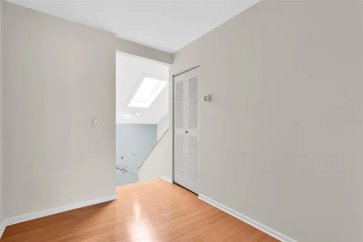 View of skylight from 2nd bedroom