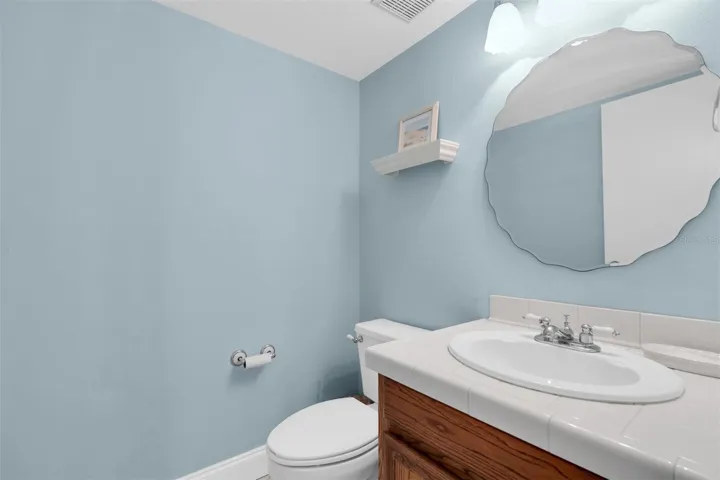 First story half bathroom