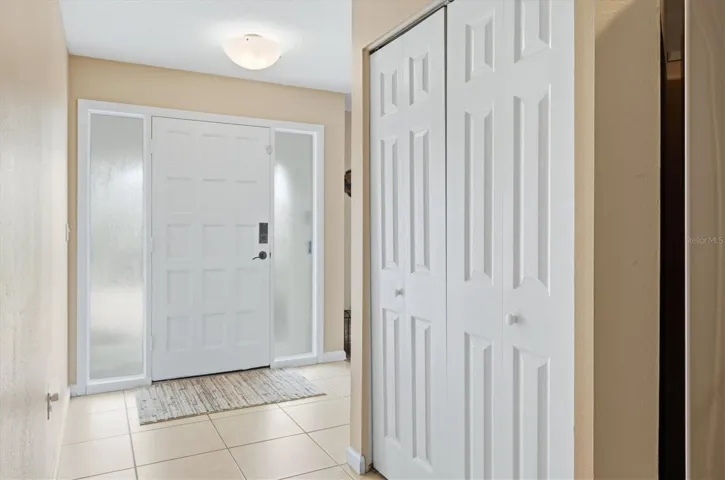 Front door with lots of light!