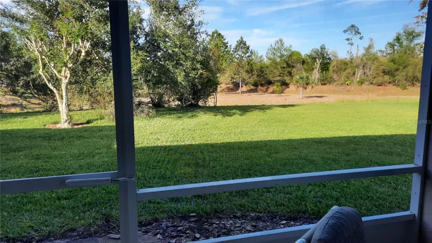 View from the rear porch