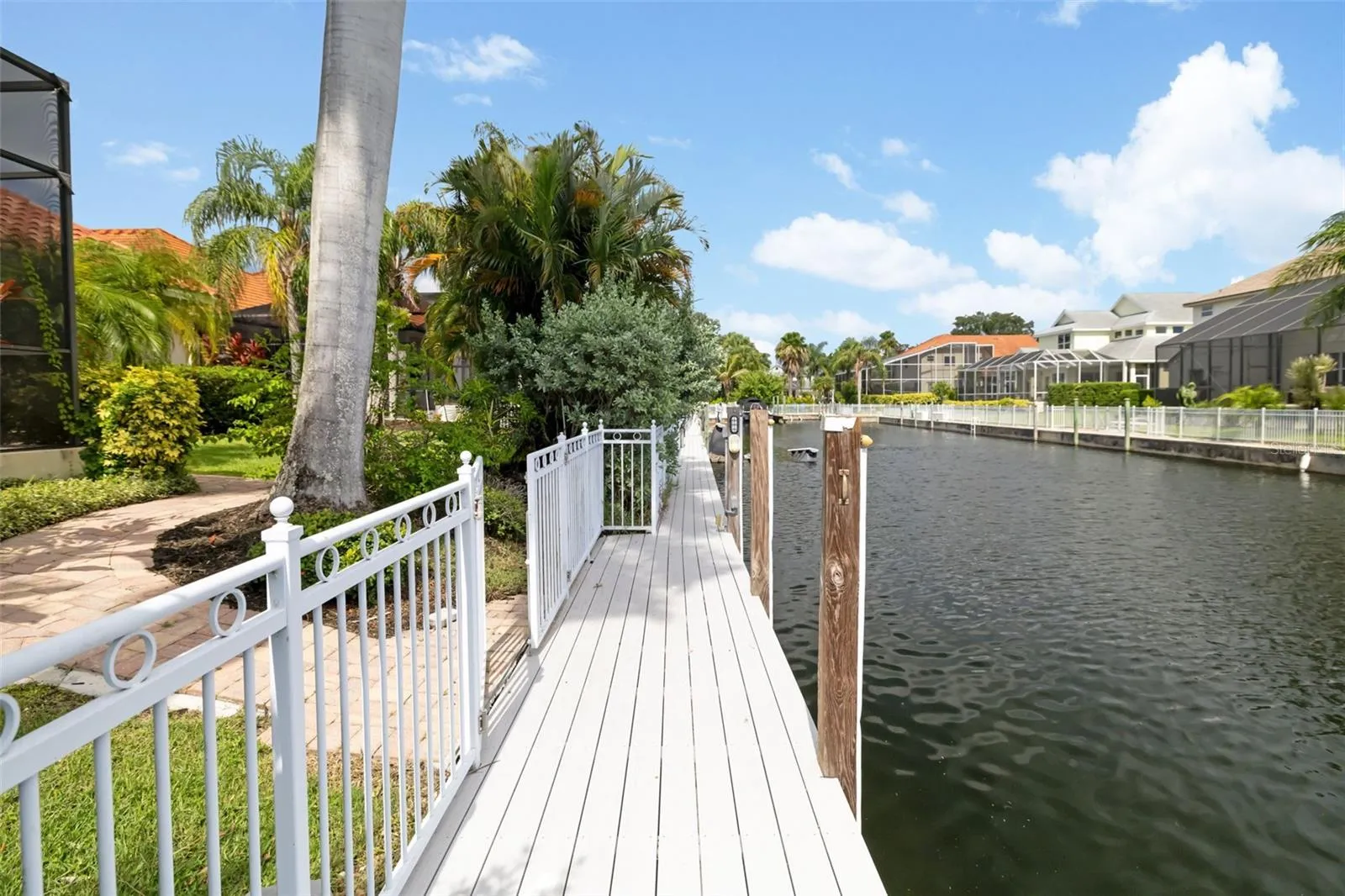 Dock in your backyard, perfect for the boat