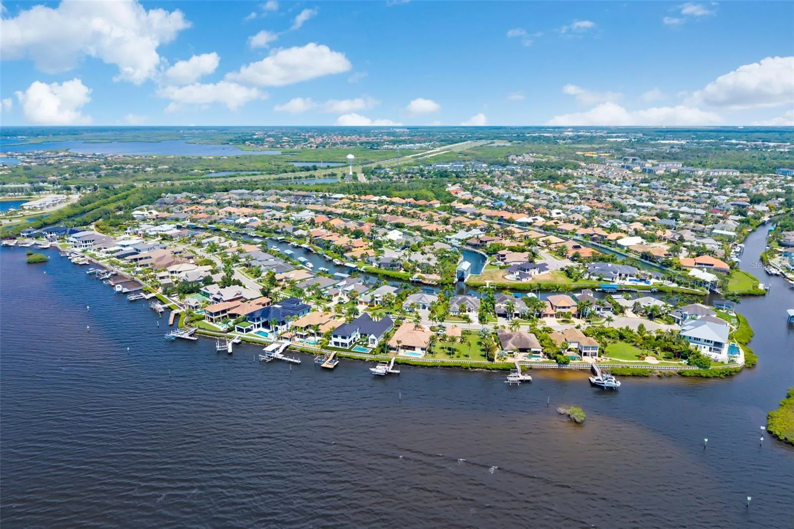 Manatee River the canal leading out to from 4770 Mainsail Drive.