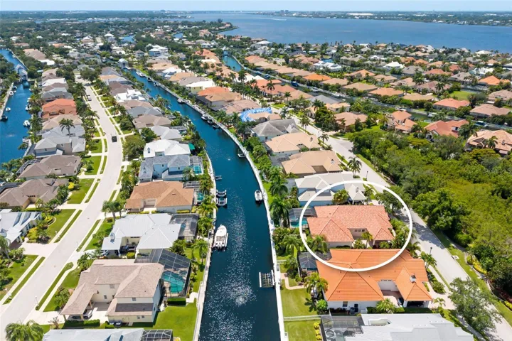 Freshwater canal leading out to the Manatee River, private backyard dock