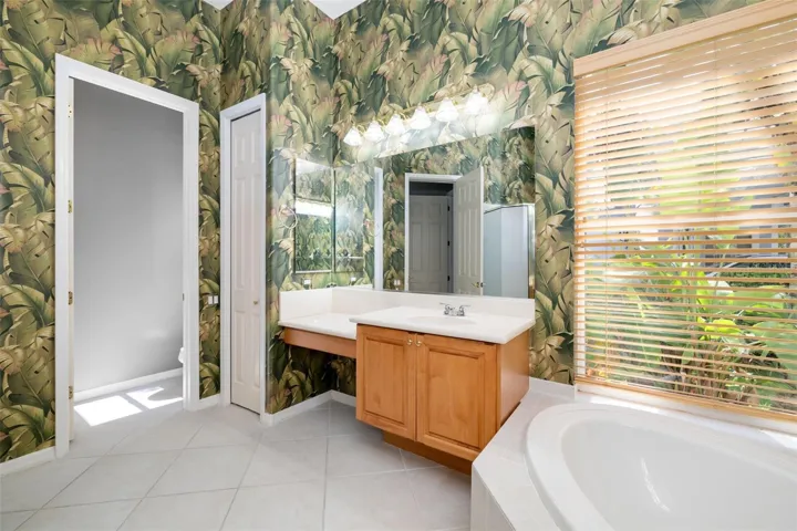 Primary suite, ensuite bathroom, double vanity garden tub, with walk in shower