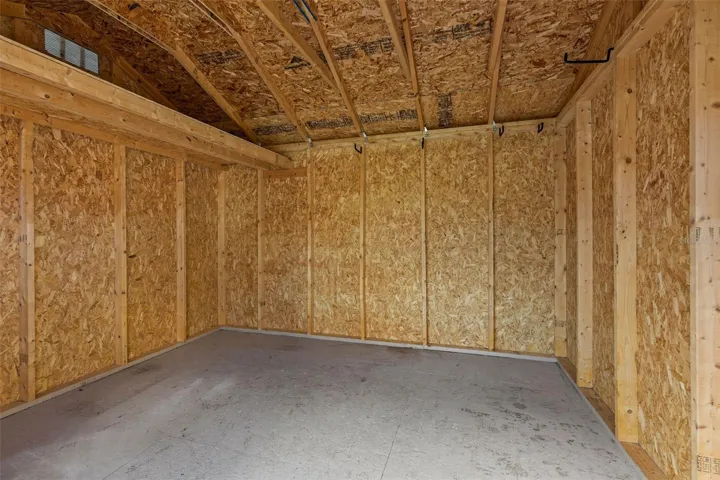 INSIDE OF SHED